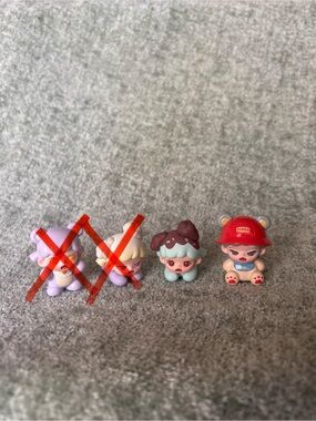 TNT SPACE Zoraa Tiny Kindergarten mini beans bundle of 2 | blind bag mini figure